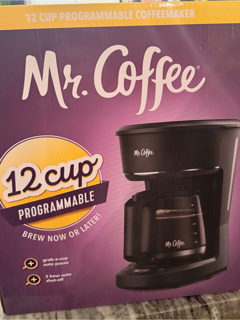 Mr. Coffee 12-Cup Programmable Coffee Maker Black NIB